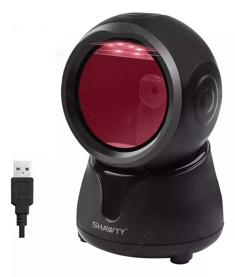 Lector De Código De Barras Omnidireccional 1d 2d Qr Con Usb Color negro - comprar en línea