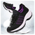Sapatos Elásticos Esportivos para Mulheres, Sapatos de Caminhada, Treinadores,