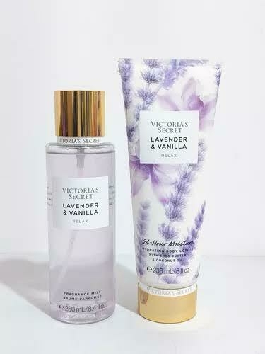 Kit Body Splash + Hidratante Victoria's Lavander e Vanilla