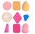 Kit 9 Esponjas Sortidas Para Maquiagem - comprar online