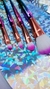 Kit 4 Pinceis Maquiagem Sereia + Estojo Pinc4 Colorido - comprar online