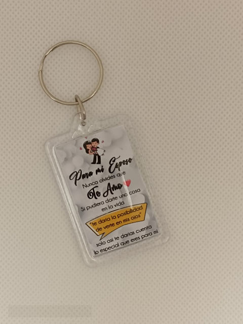 LLAVERO PARA MI ESPOSO, TE AMO, ERES ESPECIAL