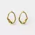 Brinco Orgânico Oval Dourado - comprar online
