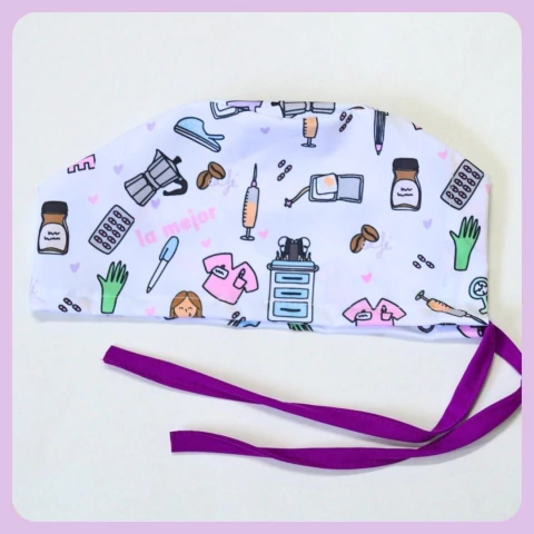 Imagen de gorros quirúrgicos antifluidos