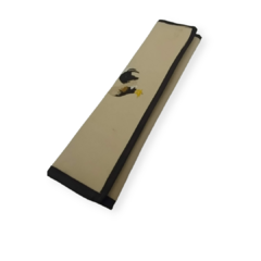 Estuche de piel beige para 1 docena de navajas