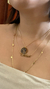 COLAR PERSONALIZADO MEDALHA 21mm DOURADO - comprar online