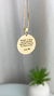 COLAR PERSONALIZADO MEDALHA 21mm DOURADO - comprar online