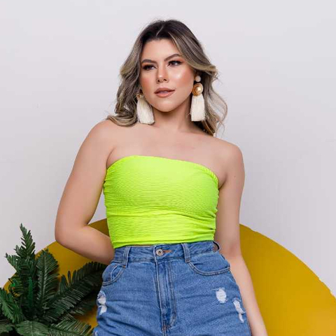 Blusa Tomara Que Caia em Malha