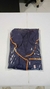 Pijama Americano Longo Azul Marinho Vivo Laranja