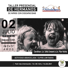Talleres de Hermanos de niños con Discapacidad- "SIBSHOPS" - tienda online
