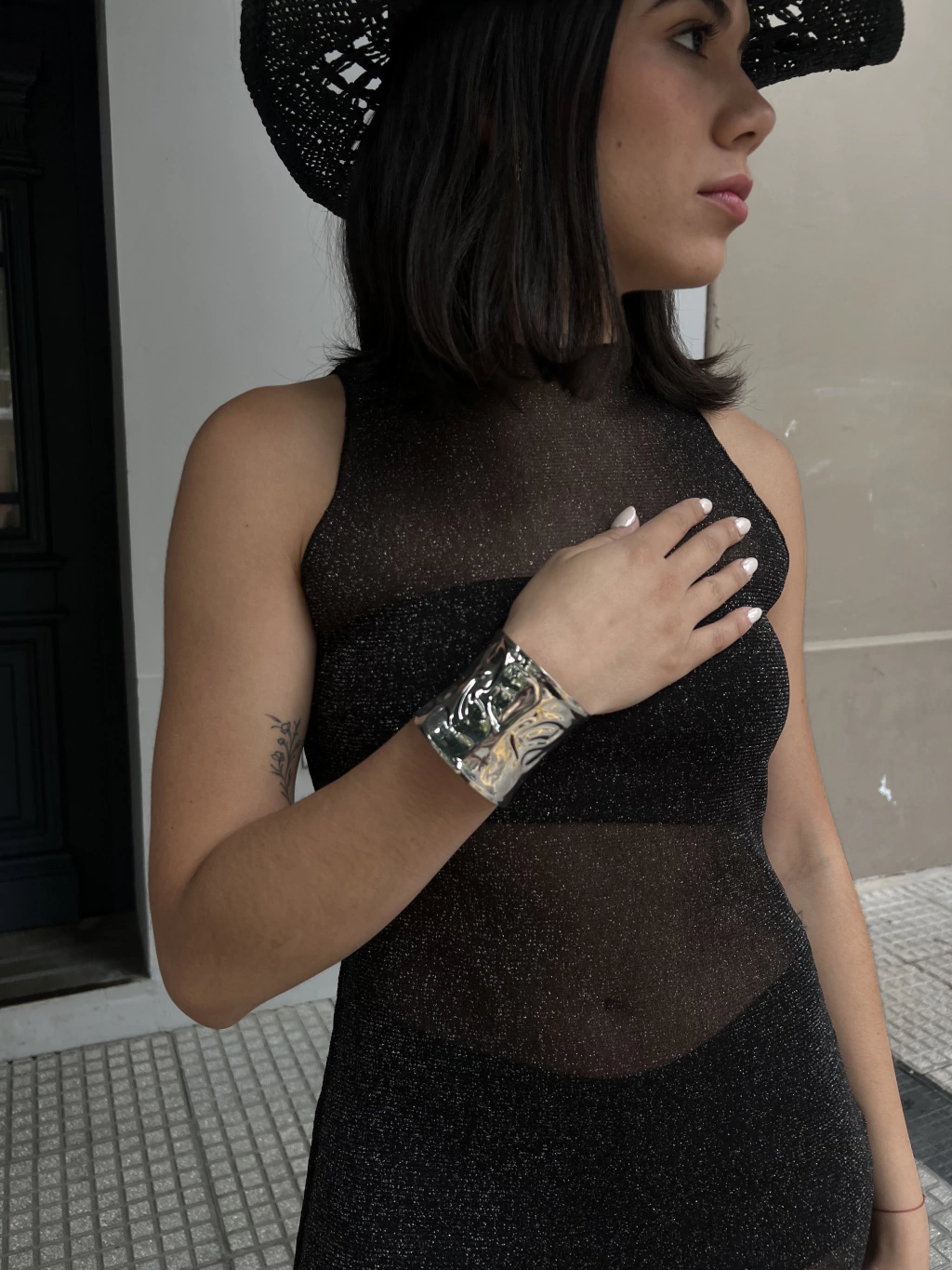 Brazalete Athenea plateado