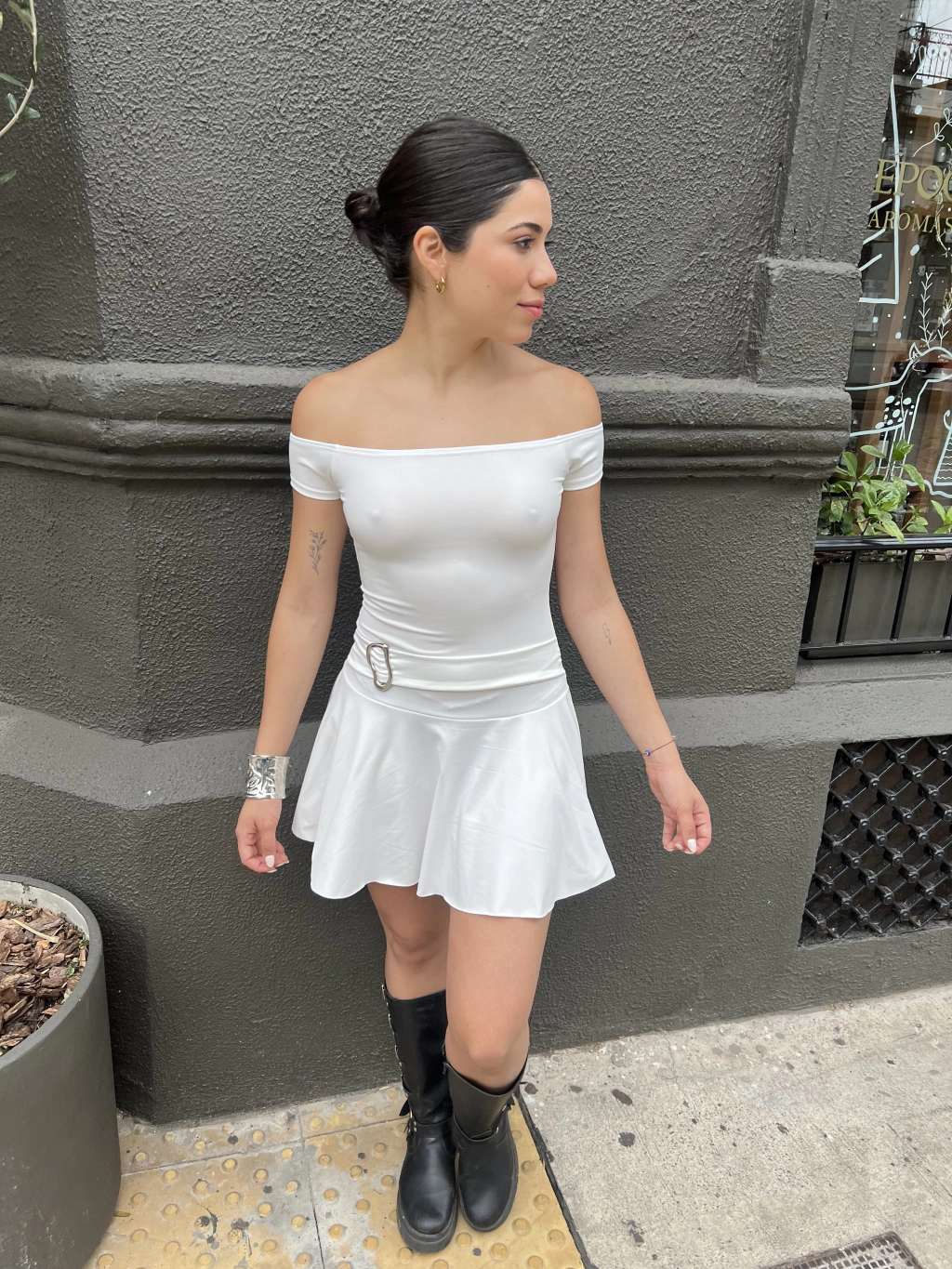 vestido paris blanco