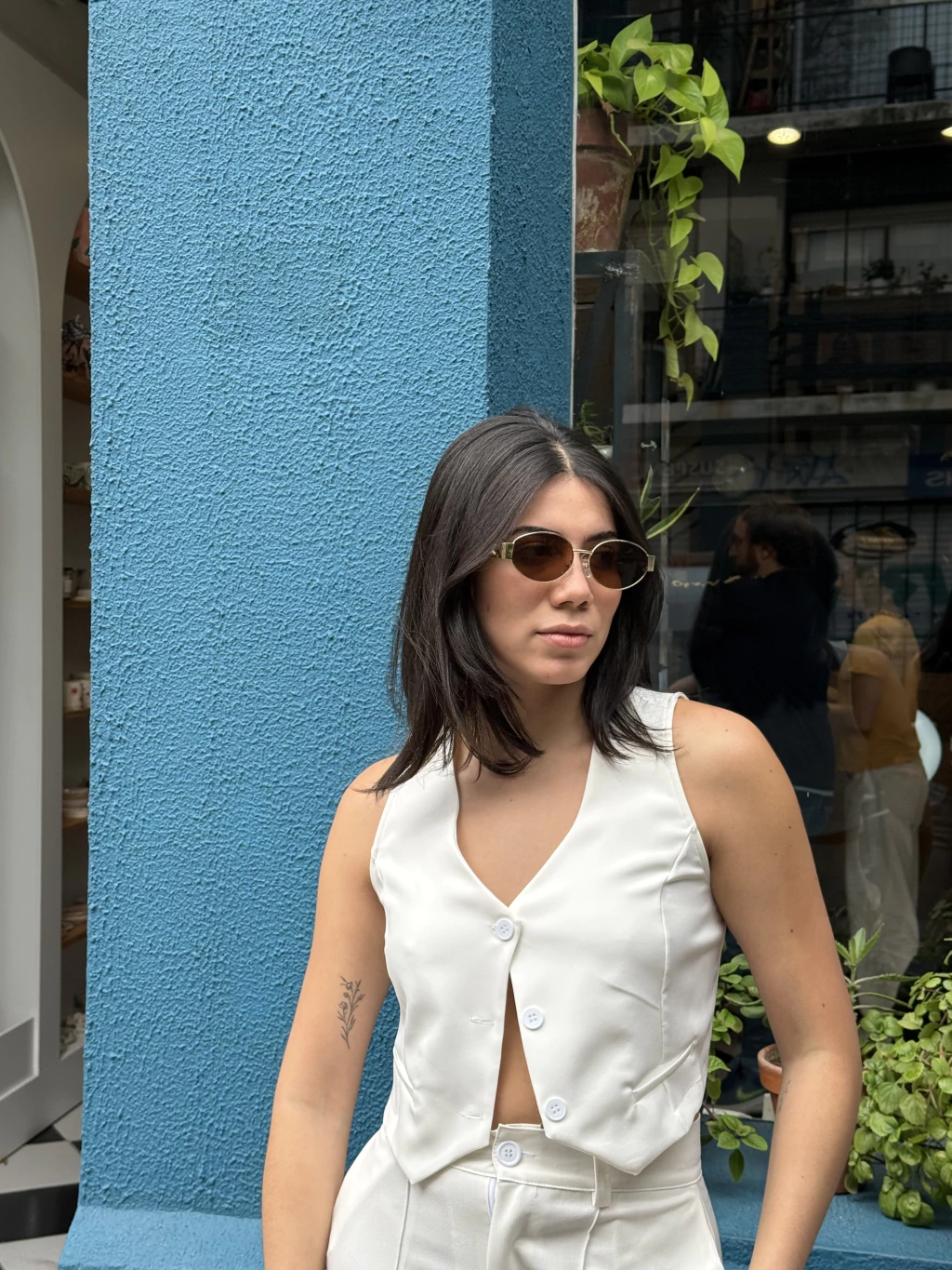 chaleco gia blanco