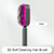 Escova de cabelo autolimpante para mulheres, escova de cabelo antiestática para perda de cabelo, massagem de airbag, pente de couro cabeludo - loja online