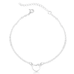 Pulseira coração vazado liso - comprar online