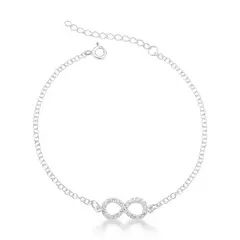 Pulseira infinito cravejado - comprar online
