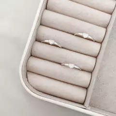 Anel coração cravejado - comprar online