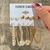 Conjunto de brincos TOBINO-Twist Heart para mulheres, brincos ocos dangle, brinc - L.A Presentes