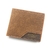 Carteira de couro fosco masculina, bolsa de moedas clássica, carteira masculina