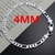 Corrente de Prata Esterlina 925 para Homens e Mulheres 4mm, Pulseira, Colar, Con - comprar online