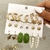 Conjunto de brincos TOBINO-Twist Heart para mulheres, brincos ocos dangle, brinc - loja online
