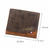 Carteira de couro fosco masculina, bolsa de moedas clássica, carteira masculina - comprar online