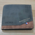 Carteira de couro fosco masculina, bolsa de moedas clássica, carteira masculina