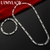 Corrente de Prata Esterlina 925 para Homens e Mulheres 4mm, Pulseira, Colar, Con - loja online