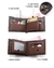 Carteira de couro fosco masculina, bolsa de moedas clássica, carteira masculina na internet