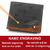 Carteira de couro fosco masculina, bolsa de moedas clássica, carteira masculina