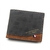 Carteira de couro fosco masculina, bolsa de moedas clássica, carteira masculina - loja online
