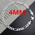 Corrente de Prata Esterlina 925 para Homens e Mulheres 4mm, Pulseira, Colar, Con - comprar online