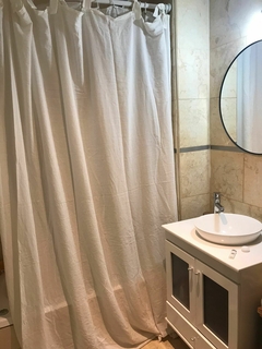 Cortina gasa baño lazos en internet