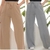 calça pantalona de moletinho com bolsos e elastico na cintura