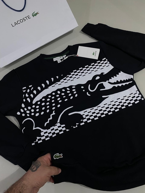 Moletom Lacoste gola careca