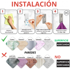 Gancho perchero doble autoadhesivo - tienda online