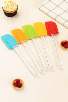 Espátula de silicona mango plastico