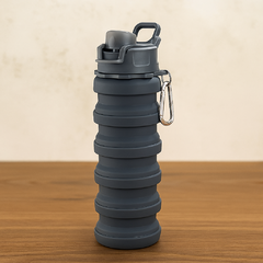 Botella plegable tapa plastica
