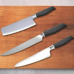 Cuchillos mango plastico - Set x 3