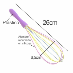 Batidor de Silicona 26cm Color Pastel - comprar online