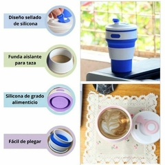 Vaso Termico Plegable Agarre De Silicona - DOMUS NOVA