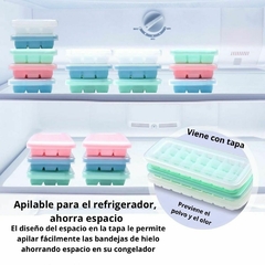 Cubetera de silicona con tapa x 24 - comprar online
