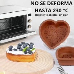 Molde de silicona forma de corazón - comprar online