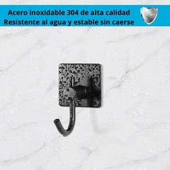 Gancho garfio autoadhesivo negro - tienda online