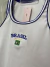 Regata branca com azul Brasil - comprar online