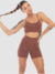 Conjunto Completo All Shape Café: Top + Shorts