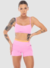 Conjunto Completo Com Bolsos Rosa Barbie: Top + Short na internet