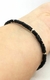 Pulsera Summer Cristal Cuadrado Con Pelotitas de Plata en internet