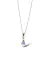 Collar Con Dije Gota Small De Cristal y Plata