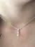 Collar Con Dije Gota Small De Cristal y Plata - comprar online